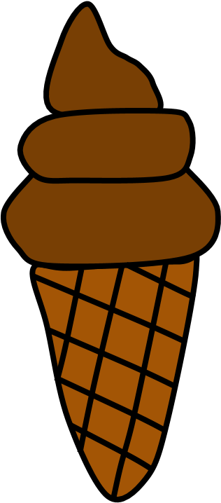 Chocolate Ice Cream, Cone, Waffle, Wafer, - Soy Ice Cream (816x1056)