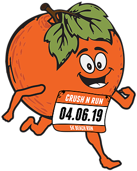 Running Orange W Bib - Cartoon (383x383)