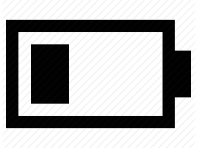 Battery Charging Clipart Low Battery - Low Battery Icon Transparent (640x480)