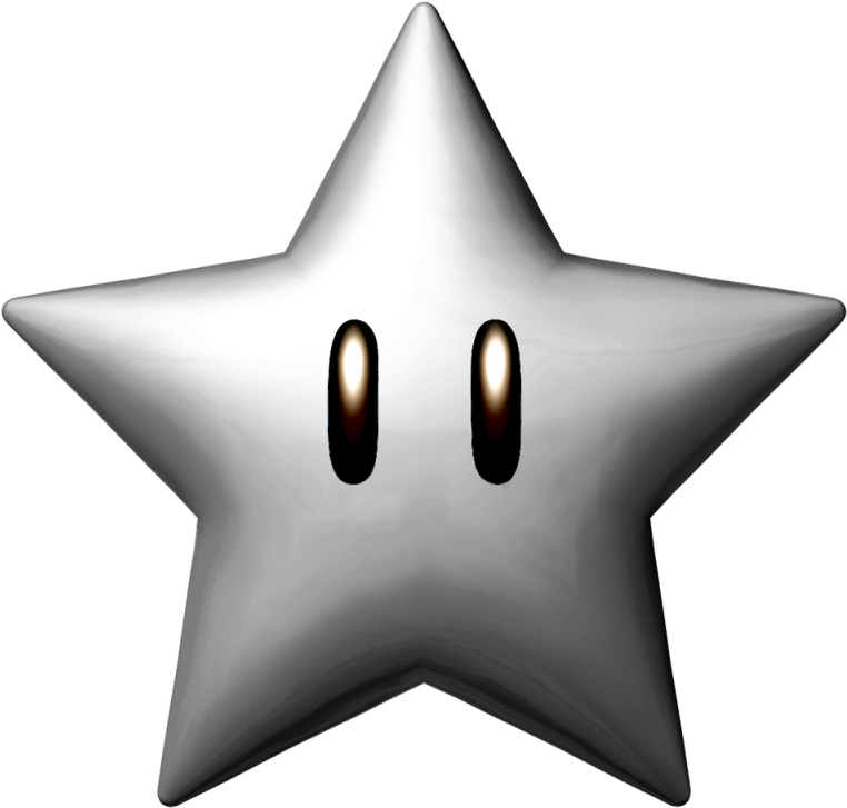 Pin Silver Star Clipart - Super Mario Party Star (800x800)