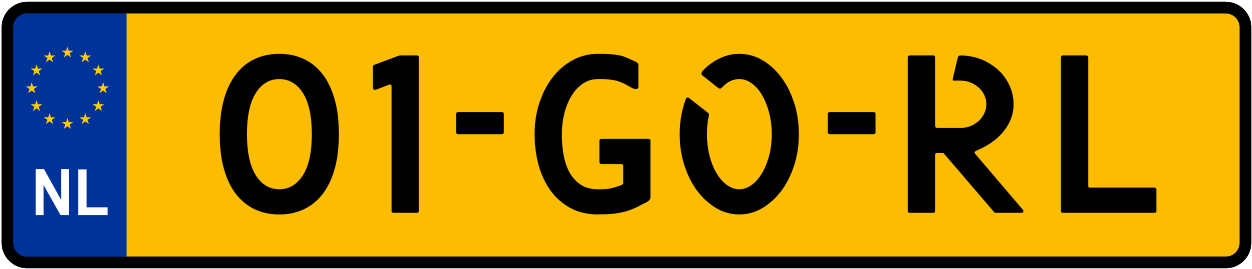Dutch License Plate - Gb European License Plate (1280x291)
