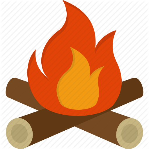 Vector Library Library Campfire Marshmallow Clipart - Illustration (512x512)