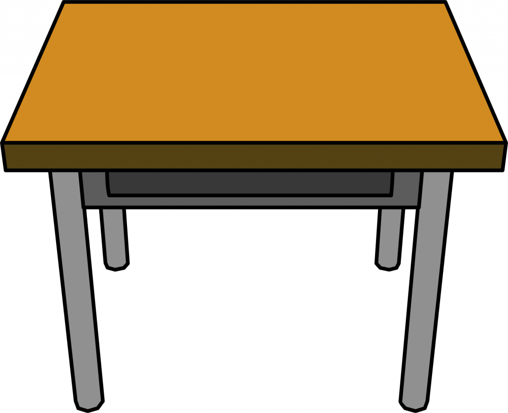 Download Table Clip Art - Desk Clipart (1024x833)
