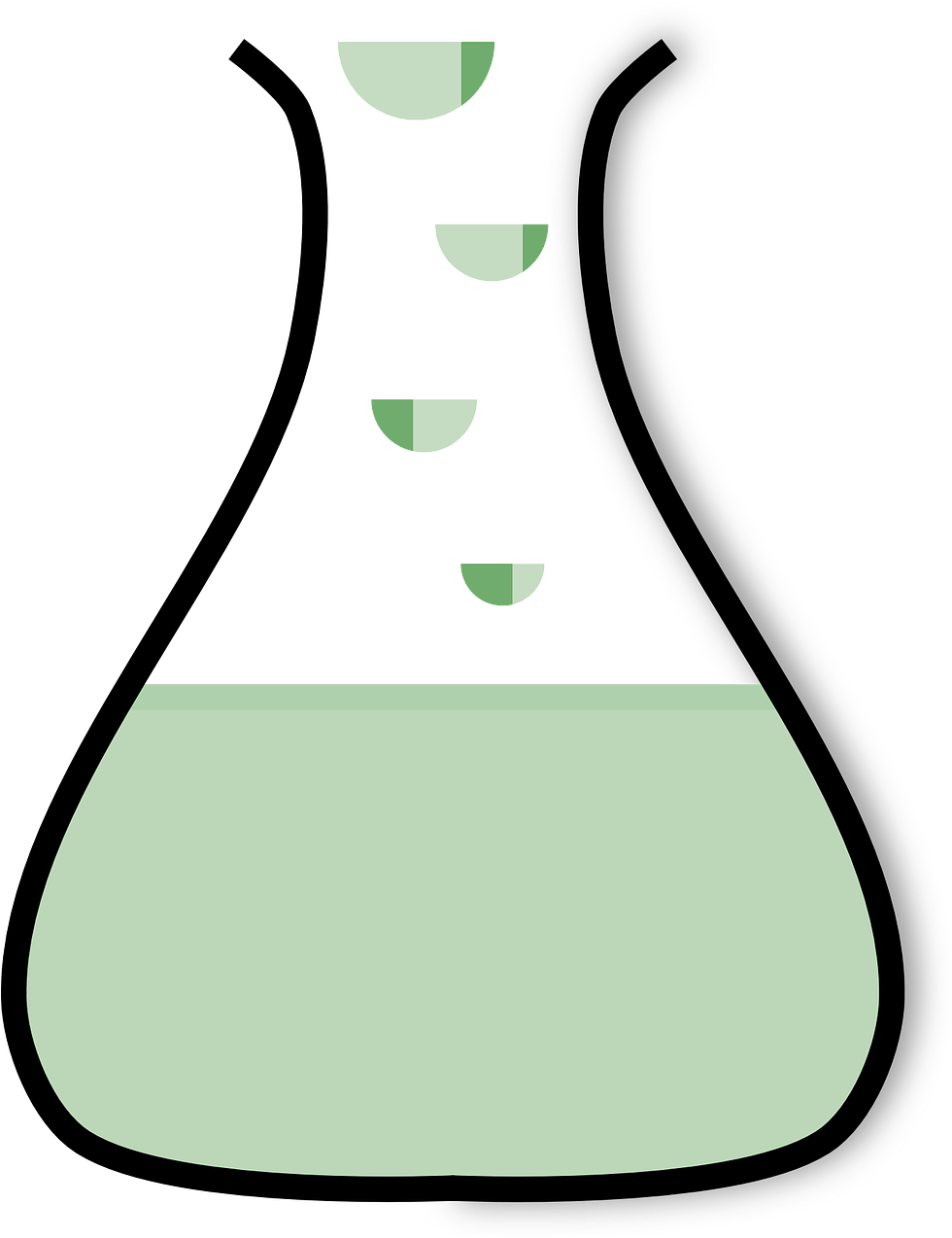 Flask Erlenmeyer Flask Glassware - Gambar Animasi Tabung Reaksi (979x1280)
