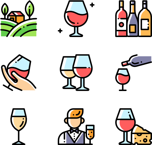Wine - Baby Shower Icon Png (600x564)