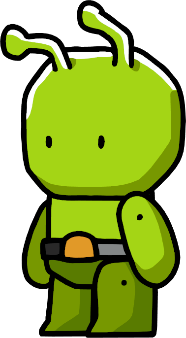 Png Library Aliens Clipart Martian - Scribblenauts Martian (378x686)