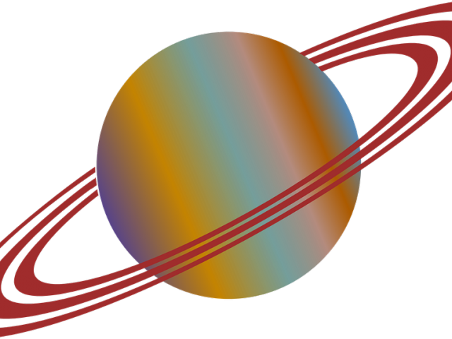 Mars Clipart Pink Planet - Saturns Rings Clip Art (640x480)