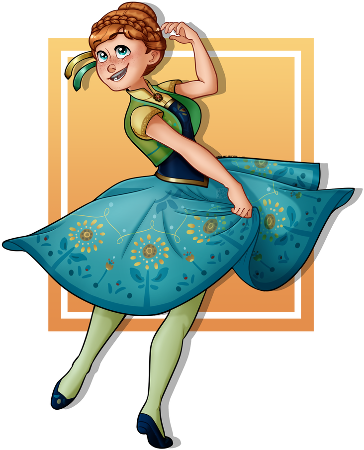 [frozen] Princess Anna By Mars-arts - Illustration (752x1063)