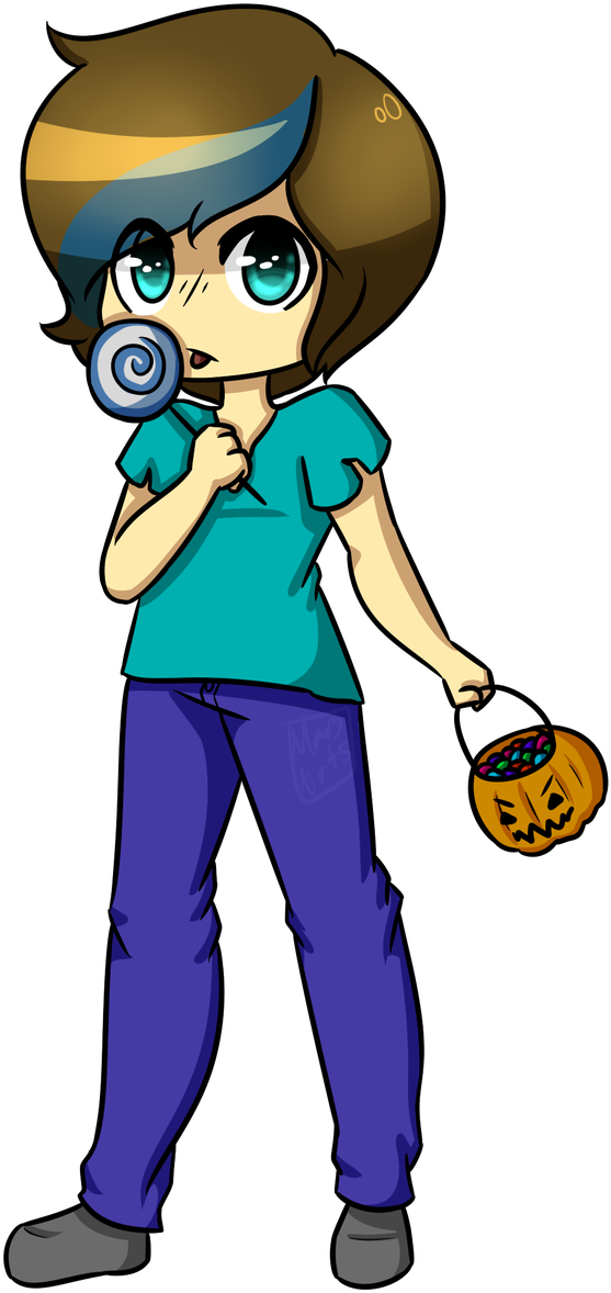 Halloween Ych Commission Herobrine By Mars-arts - Cartoon (663x1206)