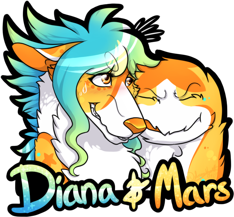Diana & Mars Badge - Diana & Mars Badge (800x750)
