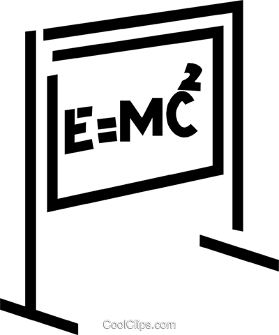 E=mc2 Royalty Free Vector Clip Art Illustration - Mc2 (400x480)