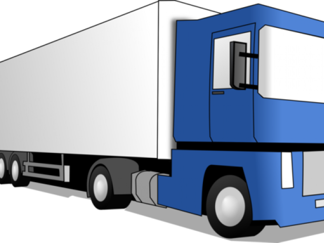 Transportation Clipart Blue Pickup Truck - Truck Transportation Clipart Png (640x480)