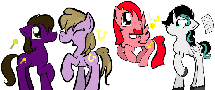 New Victorious Pony Designs By Stormthepony - Cartoon (900x338)
