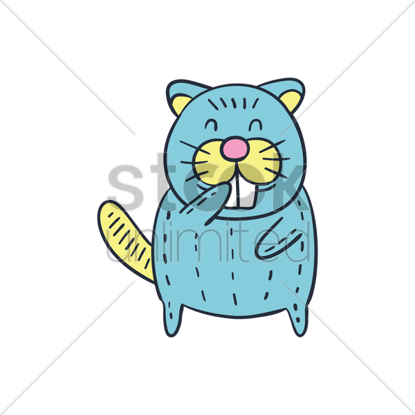 Beaver Clipart Beaver Clip Art - Beaver Saying Thank You (600x600)