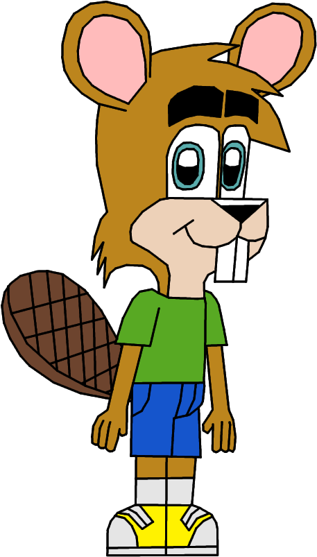 Stevie The Beaver By Cherryfungi - Cartoon (637x877)