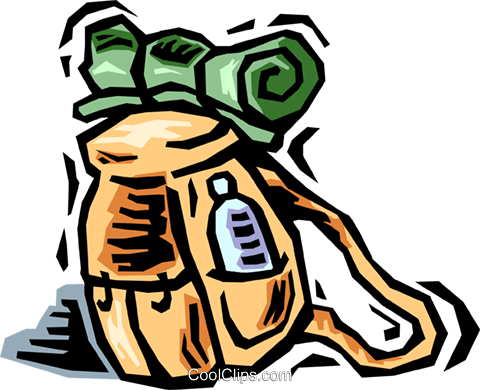 Backpack Royalty Free Vector Clip Art Illustration - Backpack Royalty Free Vector Clip Art Illustration (480x390)