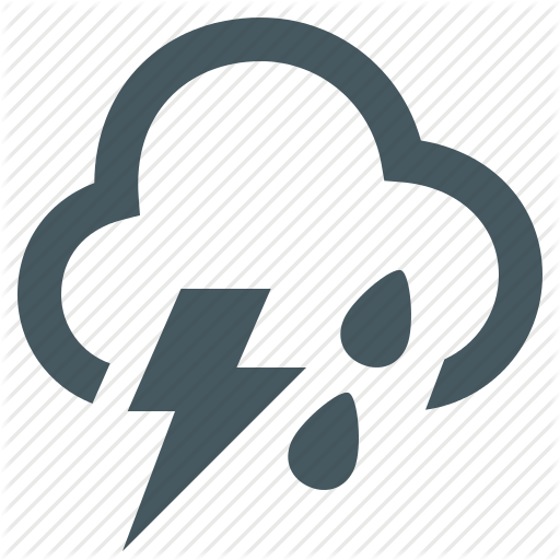 Icon Clipart Computer Icons Rain - Rain Thunder Icon (512x512)