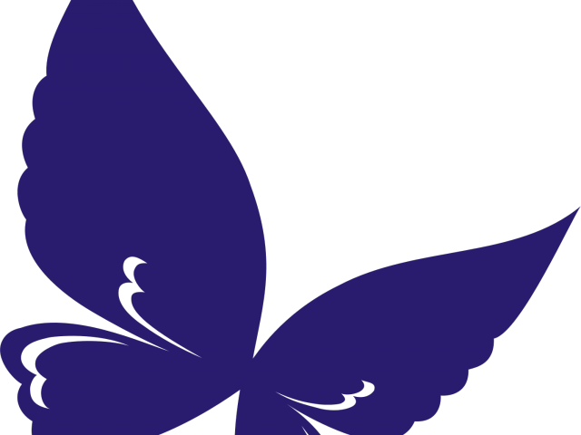 Indigo Clipart Butterfly - Vector Png Butterfly (640x480)