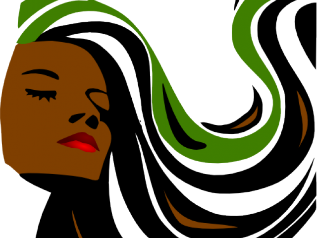 Long Hair Clipart Hair Logo - Lady Beauty Parlor Clipart Png (640x480)
