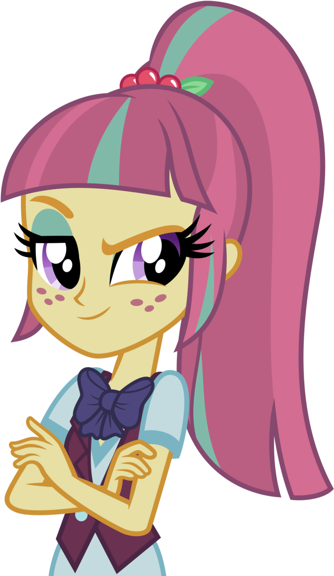 Clipart Girl Ponytail - Mlp Equestria Girls Sour Sweet (684x1166)