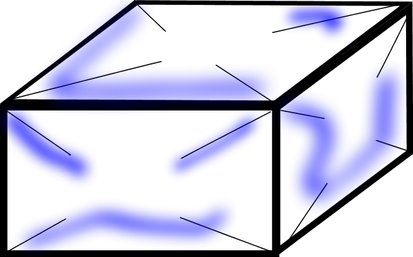 Package Box Vector Clip Art - Triangle (600x374)