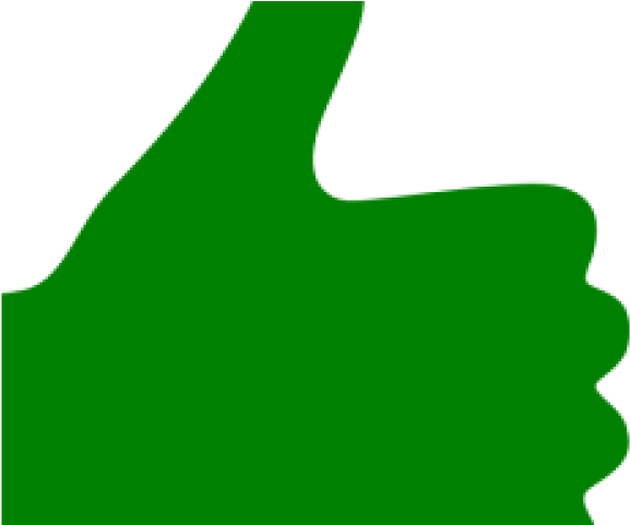 Hand Emoji Clipart Thumbs Up - Green Thumbs Up Icon (640x480)