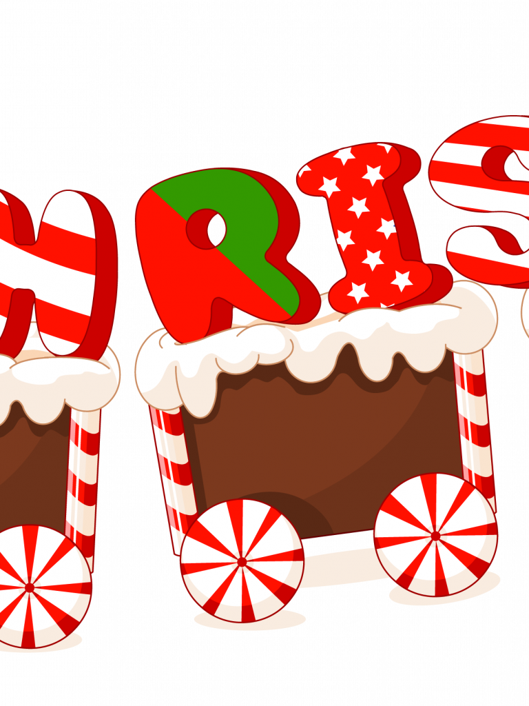 Merry Christmas Wallpaper Clip Art - Cute Christmas Clipart Png (768x1024)