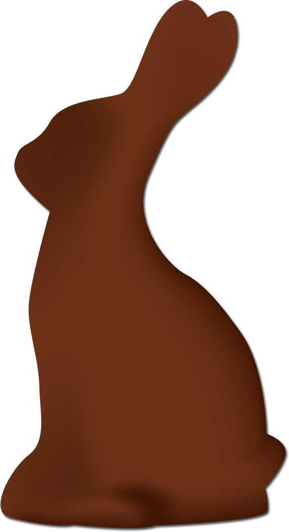 Chocolate Bunny Clip Art - Chocolate Bunny Clip Art (570x1047)