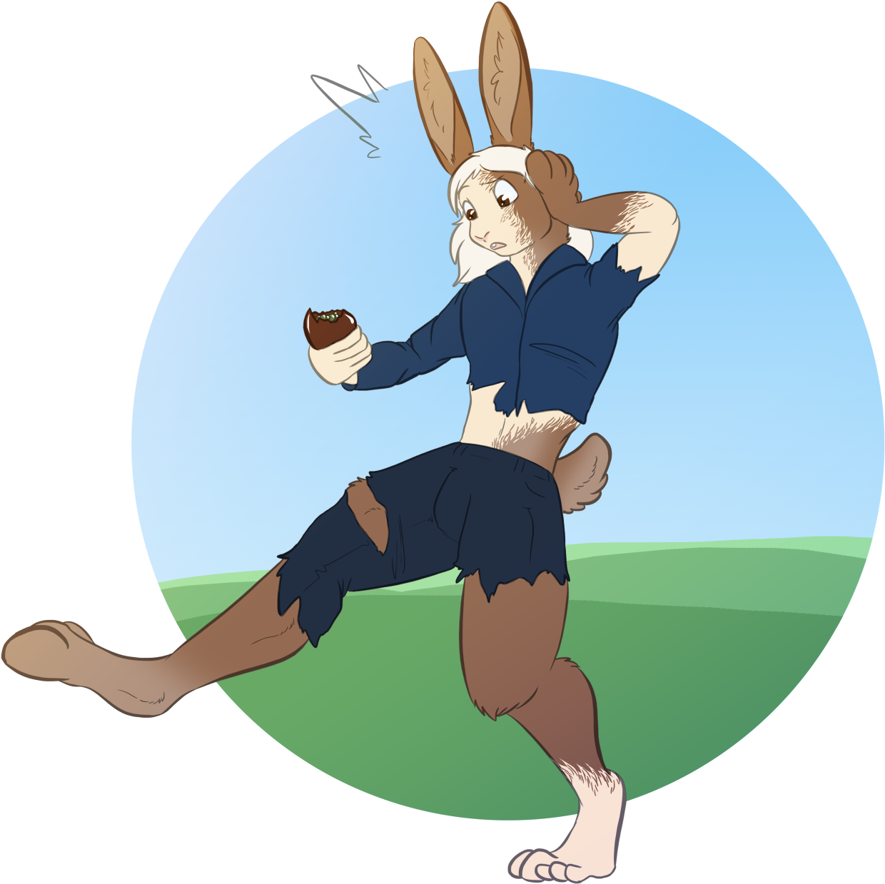 [c] Chocolate Bunny - Cartoon (1277x1280)
