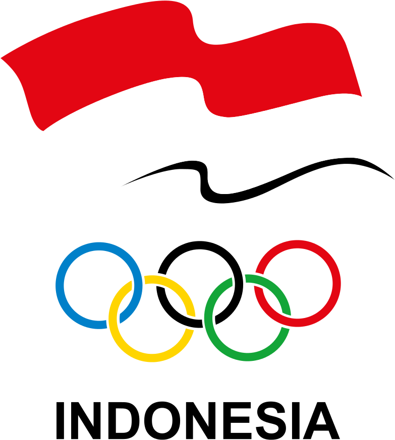 Indonesian Olympic Comitee Logo - Olympic Rings (909x1023)