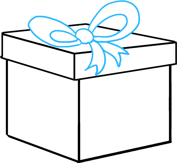 680 X 678 6 - Draw A Present Box (680x678)