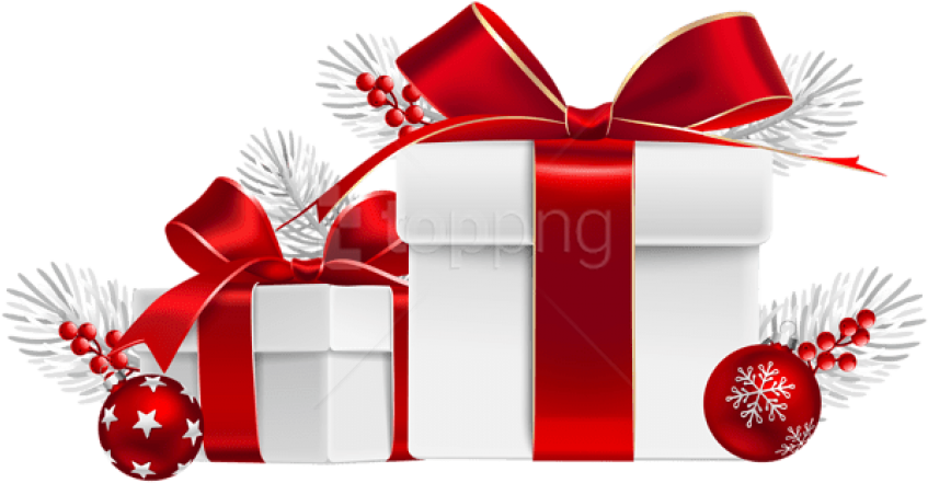 Free Png Christmas Gifts Transparent Png - Christmas Gift Transparent Background (850x452)