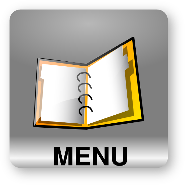 This Free Clip Arts Design Of Square Menu Text Grey - This Free Clip Arts Design Of Square Menu Text Grey (600x600)