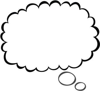 Thought Bubble Clipart - Clipart Transparent Thought Bubble (400x400)