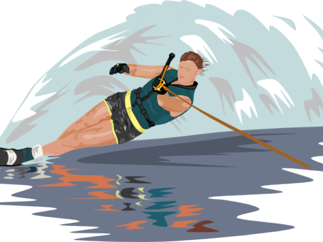 Ski Clipart Cartoon Water - Waterski Clipart (640x480)