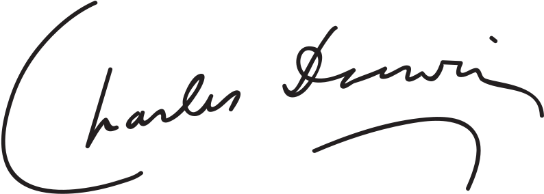 Charles Darwin Signature - Charles Darwin Signature (800x293)