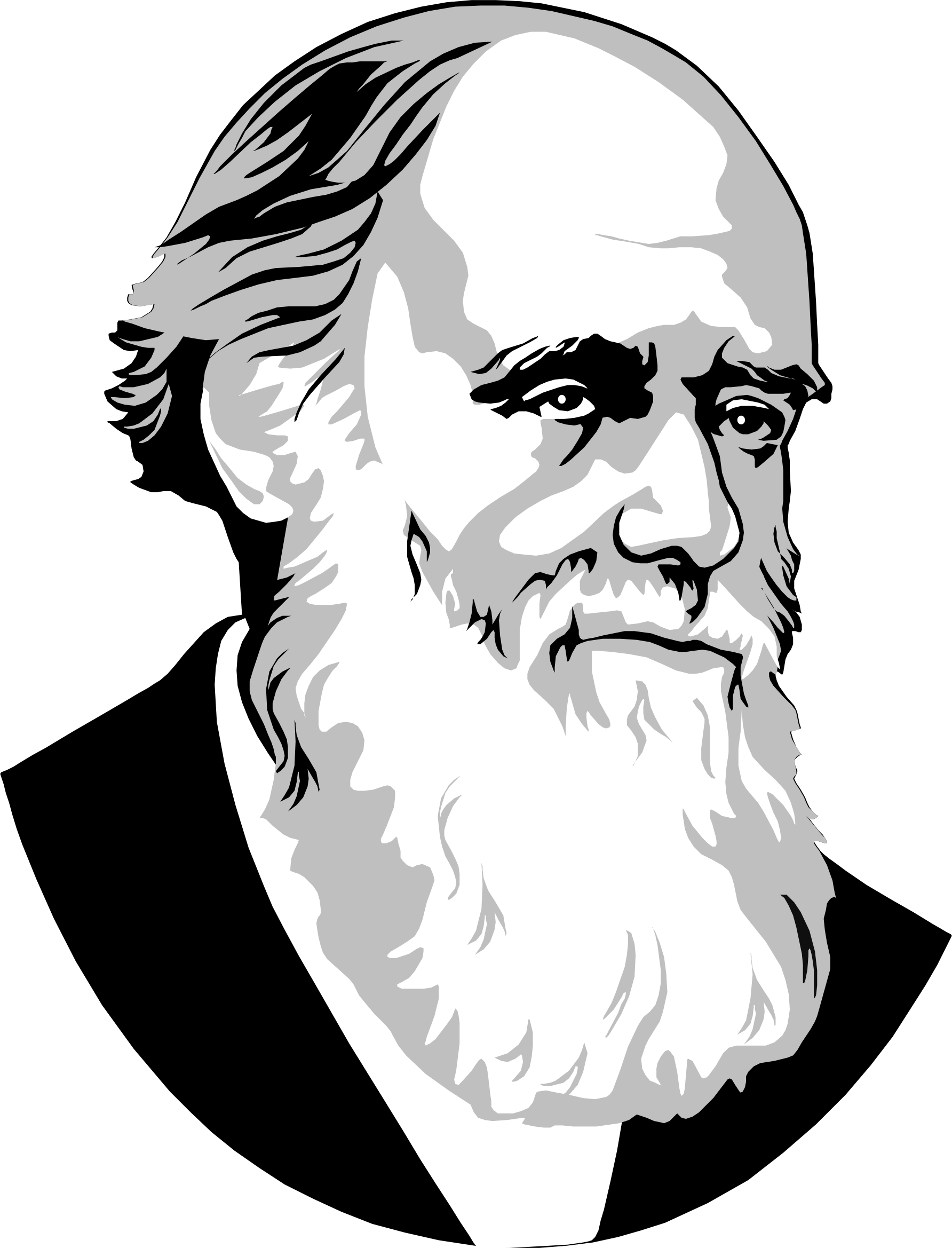 Clip Art Charles Darwin Pics - Charles Darwin Clipart (1784x2338)