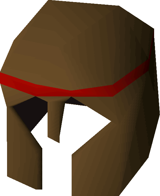 Bronze Med Helm Old School Runescape Wiki Ⓒ - Black Med Helm Runescape (545x667)