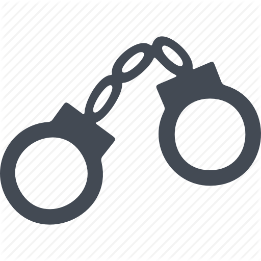 Algemas Em Desenho Clipart Royalty-free Handcuffs - Icon For Arrest (512x512)