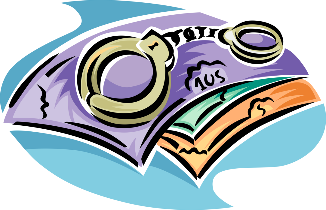 Vector Illustration Of Handcuffs Physical Restraint - Vector Illustration Of Handcuffs Physical Restraint (1084x700)