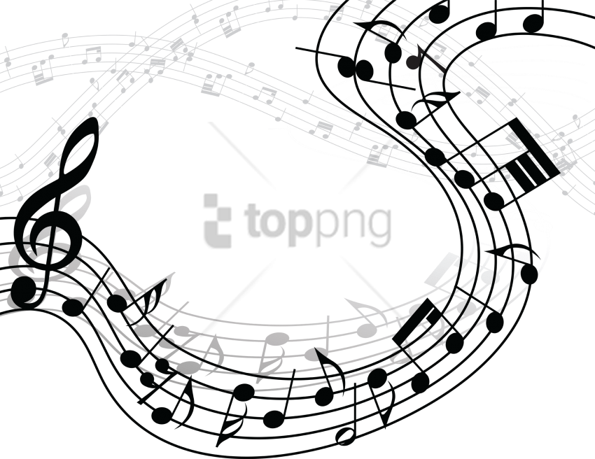Free Png Music Notes Png Clipart Png Image With Transparent - Clear Background Musical Notes Transparent (850x656)