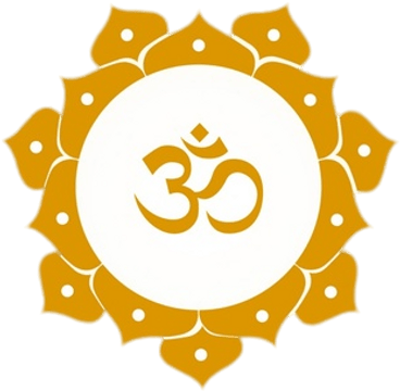 Mantra Om In Golden Lotus Flower - Om Symbol (400x400)