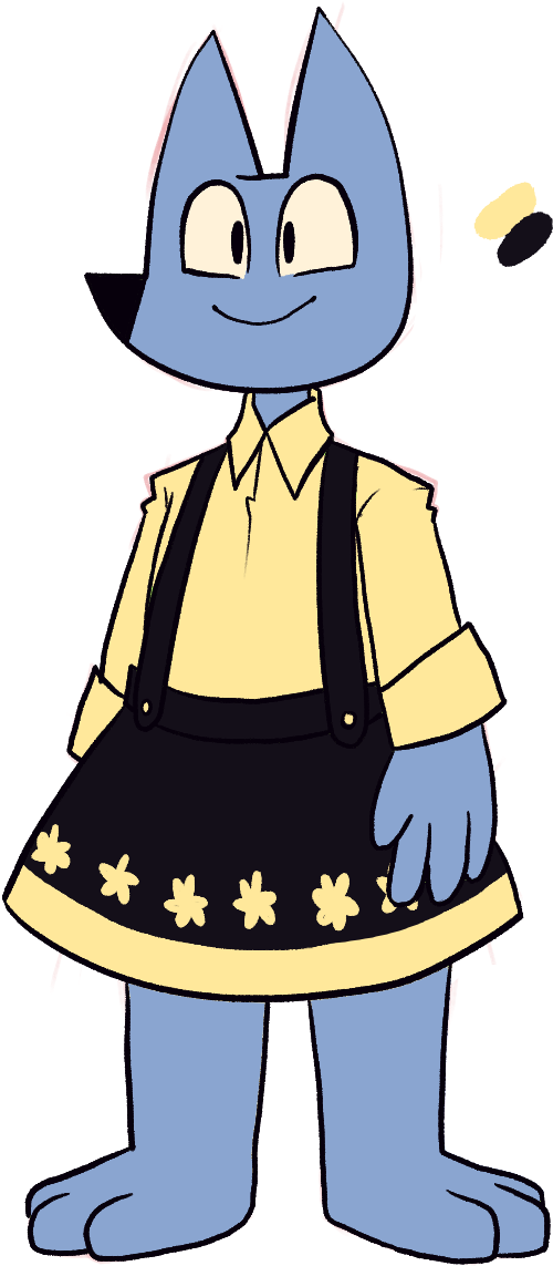 The Dagn In One O Those Suspender Skirts By Anxietymoth - Cartoon (557x1197)