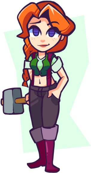Leah So Cool - Stardew Valley Leah Fan Art (356x600)