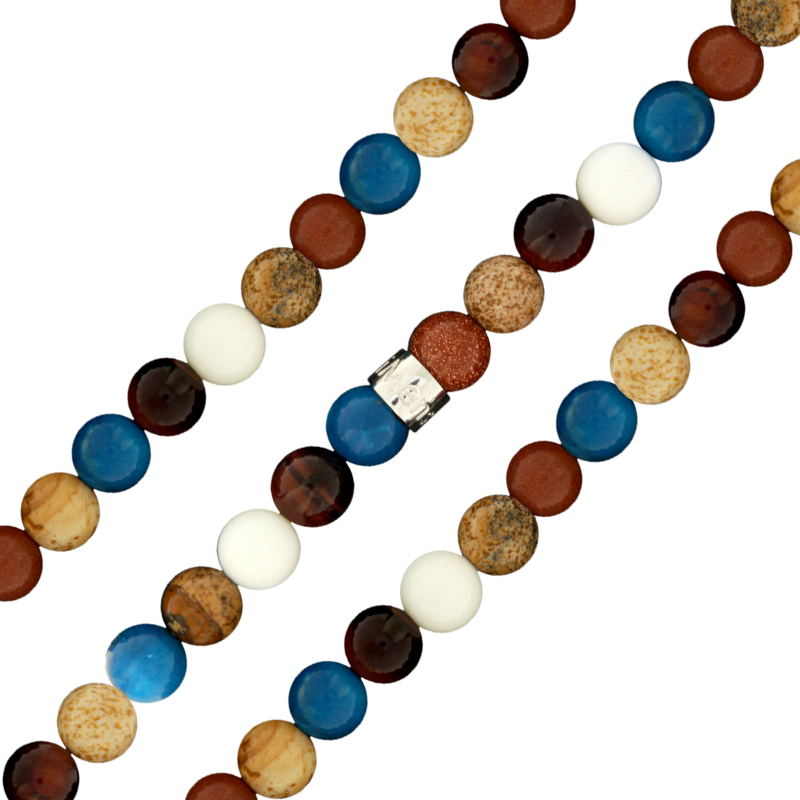 My Imenso "multi Turquoise Colors" 6mm Stretch Bracelet - My Imenso "multi Turquoise Colors" 6mm Stretch Bracelet (800x800)