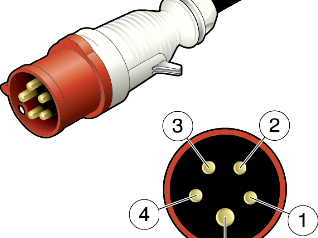 Plug Clipart Power Cable - Circle (640x480)