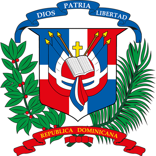 Dominican Republic Flag Coat Of Arms Of Dominican Republic - Dominican Republic Flag License Plate (522x525)