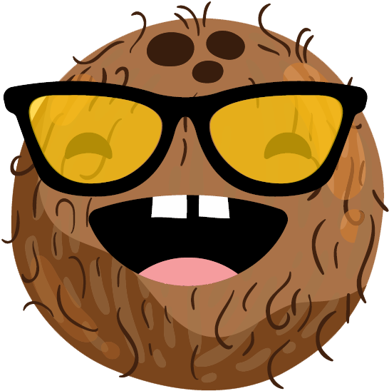 Hello My Name Is Coconut-beep And I'm Called So Because - Веселый Кокос (624x594)