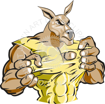 Muscular Cheetah Mascot (361x360)