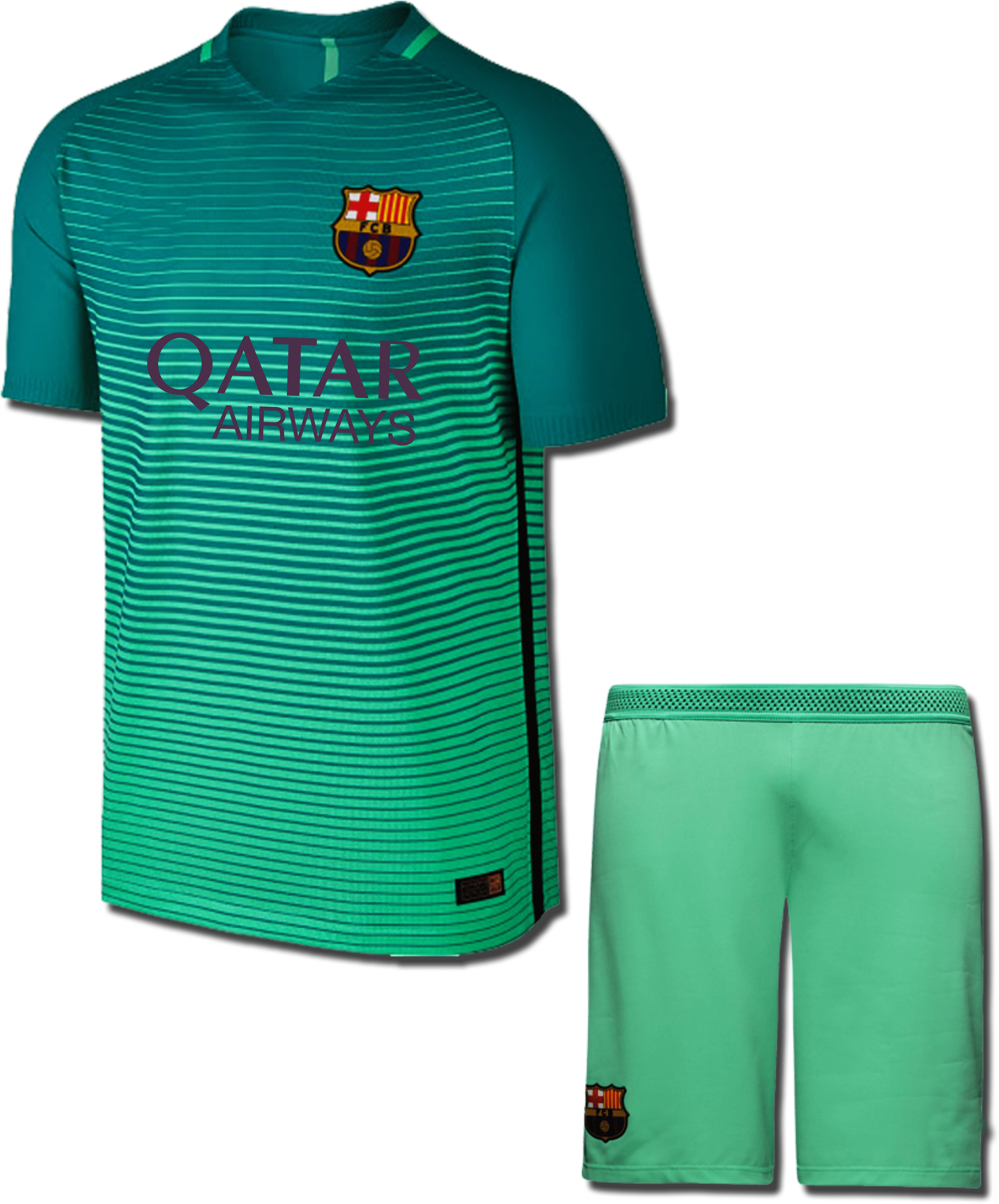 Barcelona Jersey 2018 Green (3862x5150)